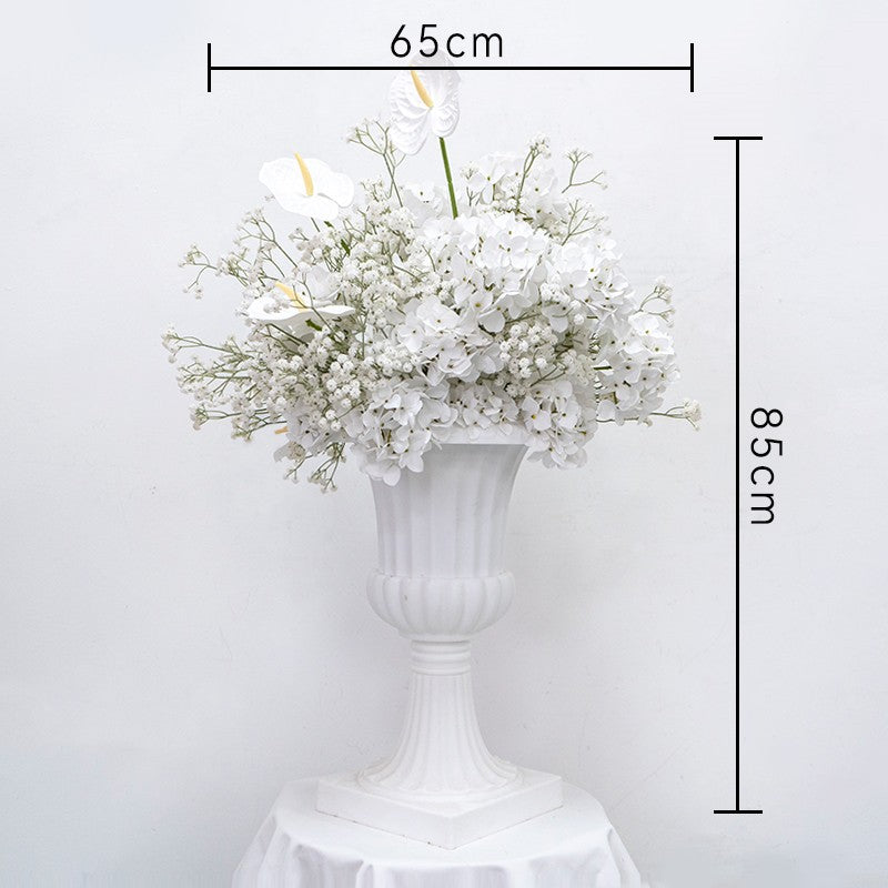 Flowerva Wedding Table Center 65cm Artificial Rose Embroidery Ball Activity Flower Arrangement