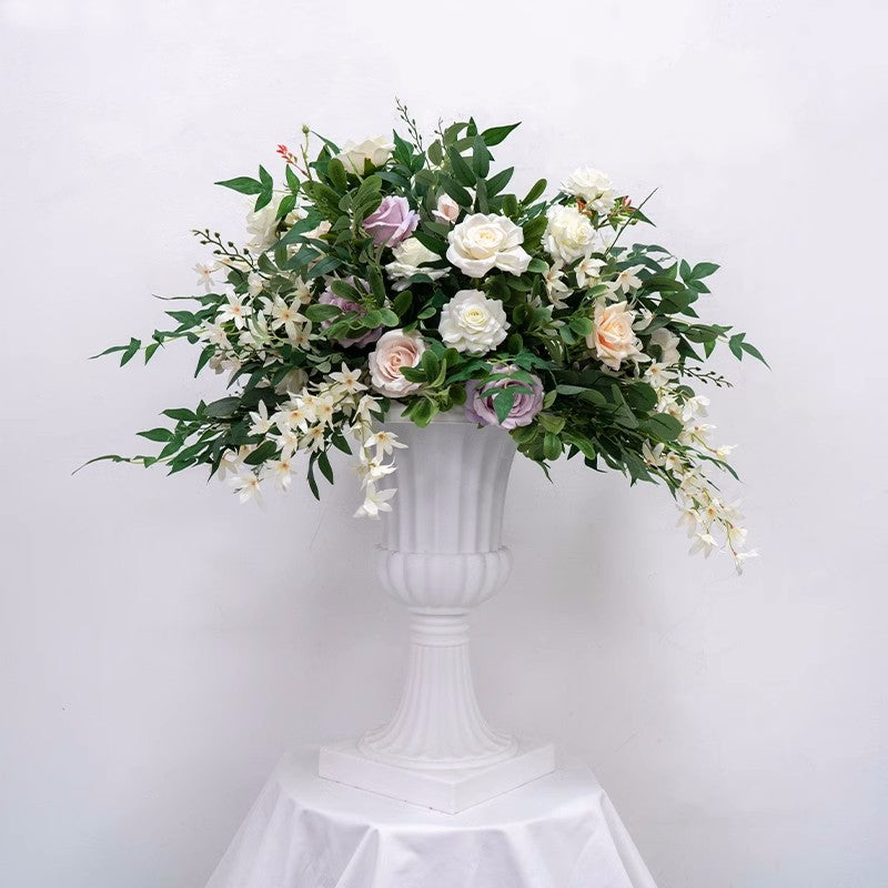 Flowerva Wedding Table Center 65cm Artificial Rose Embroidery Ball Activity Flower Arrangement