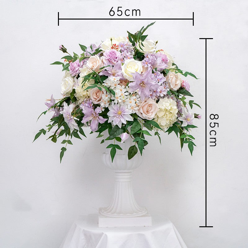 Flowerva Wedding Table Center 65cm Artificial Rose Embroidery Ball Activity Flower Arrangement