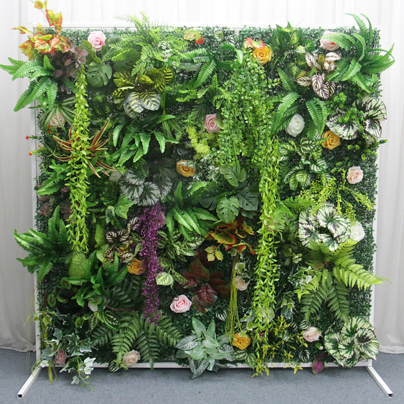 Flowerva Enchanting Greenery Elegant Floral Wall  Wedding Party Decor