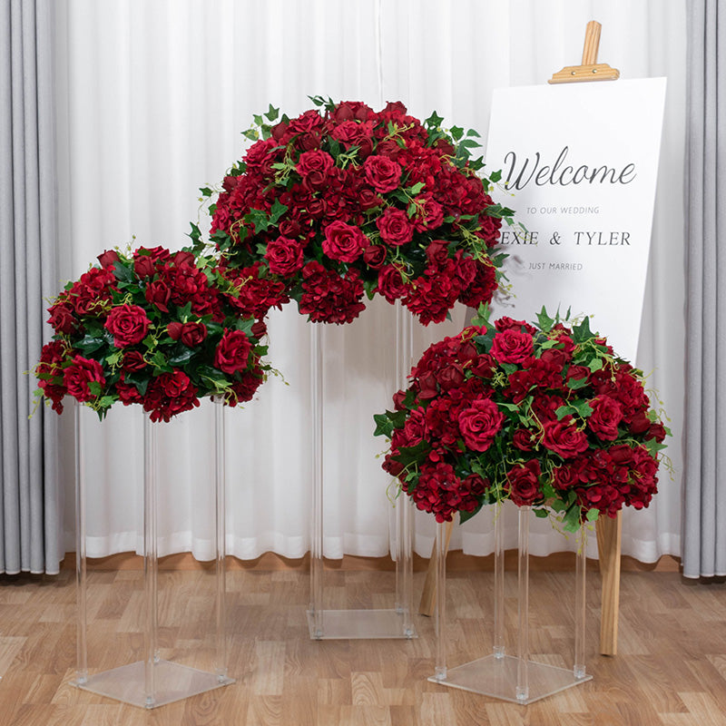Flowerva – boule de fleurs artificielles, scène de fête, Floral de luxe personnalisé, centre de Table de mariage, 60/70cm